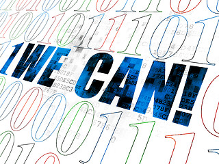 Image showing Finance concept: We can! on Digital background