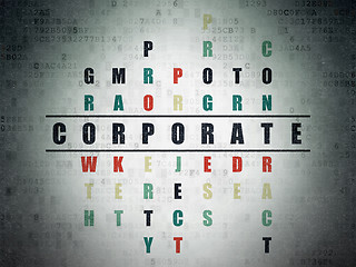 Image showing Finance concept: Corporate in Crossword Puzzle