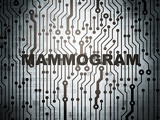 Image showing Health concept: circuit board with Mammogram