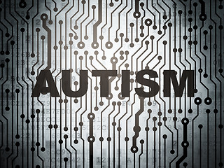Image showing Healthcare concept: circuit board with Autism