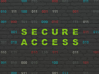 Image showing Security concept: Secure Access on wall background