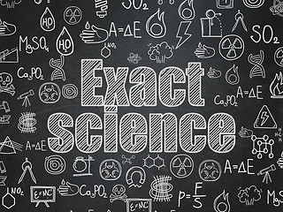 Image showing Science concept: Exact Science on School Board background