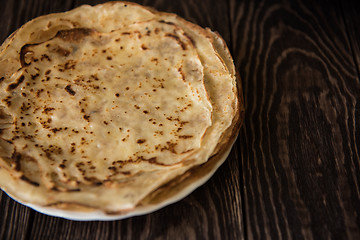 Image showing Fried tasty pancakes 