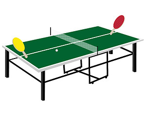 Image showing tennis table rackets