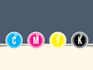 Image showing Cmyk background with countdown design