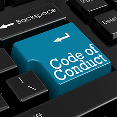 Image showing Code of conduct concept. 3D Render.