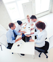 Image showing business team having meeting in office