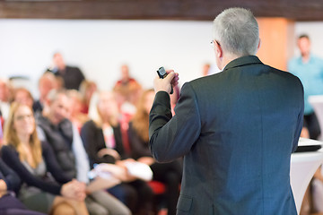 Image showing Businessman making a business presentation.