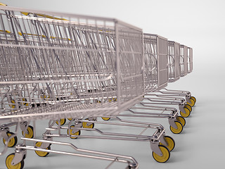 Image showing Shopping carts