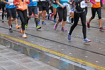 Image showing Marathon running