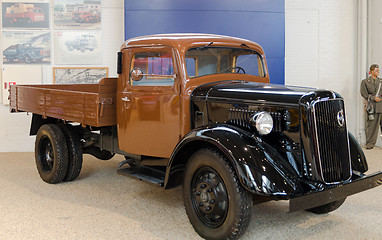 Image showing one very old truck from sweden