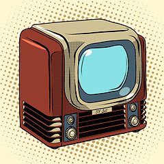 Image showing Retro TV home appliances