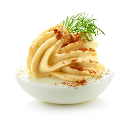 Image showing boiled stuffed egg