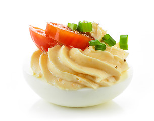 Image showing boiled stuffed egg