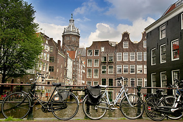 Image showing AMSTERDAM, THE NETHERLANDS - AUGUST 19, 2015: View on Saint Nich