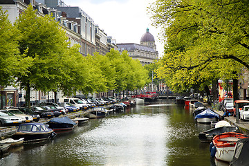 Image showing AMSTERDAM; THE NETHERLANDS - AUGUST 18; 2015: View on Leidseplei