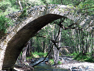 Image showing Tsielepis bridge close up. Cyprus