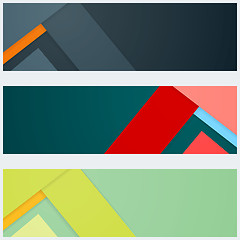 Image showing Abstract background in modern material design style