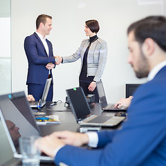 Image showing Business people shaking hands.