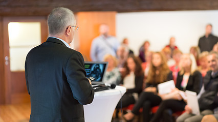 Image showing Speaker at Business Conference and Presentation.