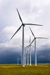 Image showing Wind turbines