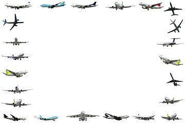 Image showing Plane frame isloated on white background