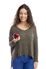 Image showing Eat a apple every day