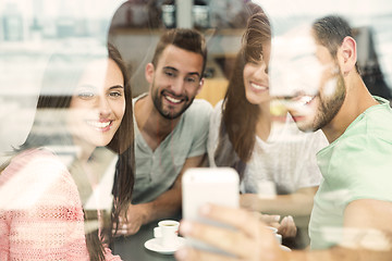 Image showing Friends making a selfie