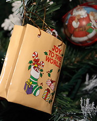 Image showing decorations on the christmas tree