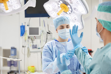 Image showing surgeons in operating room at hospital