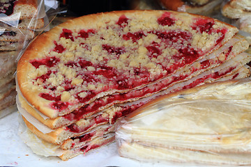 Image showing red currant cake 