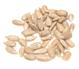 Image showing peeled sunflower seeds