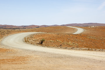Image showing desert dirt road Australia