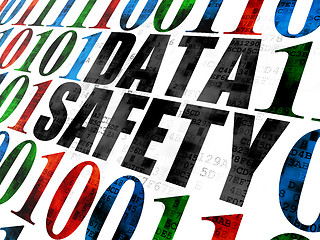 Image showing Data concept: Data Safety on Digital background
