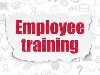Image showing Education concept: Employee Training on Torn Paper background
