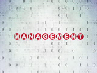 Image showing Finance concept: Management on Digital Paper background