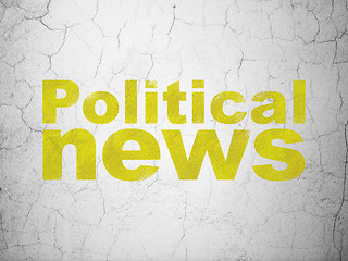 Image showing News concept: Political News on wall background