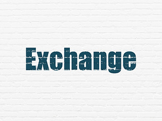 Image showing Money concept: Exchange on wall background