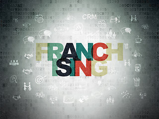 Image showing Finance concept: Franchising on Digital Paper background