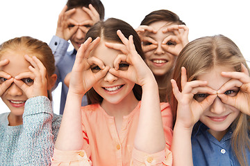 Image showing happy children making faces and having fun