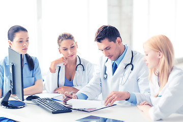 Image showing team or group of doctors working