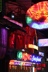 Image showing Night life in Pattaya city