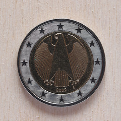 Image showing Two Euro coin money