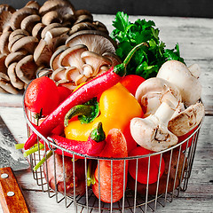 Image showing Fresh tasty vegetables