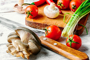 Image showing Fresh tasty vegetables