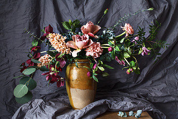 Image showing Flower in the vase on the table