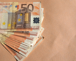 Image showing Fifty Euro notes