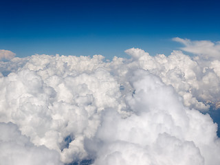 Image showing Clouds on Alps