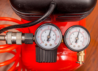 Image showing Air compressor manometer