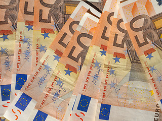 Image showing Fifty Euro notes